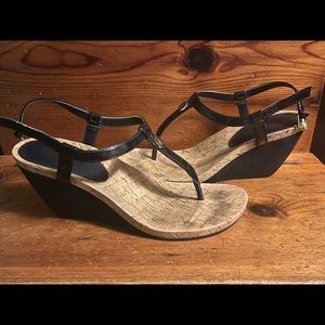 Women’s Ralph Lauren Blue Wedge sandals Size 10
